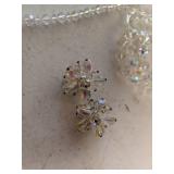 Vintage Austrian Crystal Necklace Full of Sparkle, Crystal Bracelets, Necklace, & Earrings
