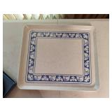 Wedgwood Psyche and Cupid Oval Tray in Tri-Color Jasper, Porcelain Mortar and Pestle, Square Serving Tray