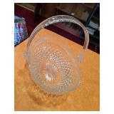 Crystal Serving Trays, Crystal Bowl, Crystal Basket, Etched Glass Bride & Groom Champagne Glasses