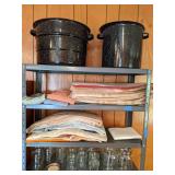 Canning Supplies: Pots, Jars, & Towels