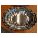 Pair of Gorham "Heritage" Silver Plate Serving Trays