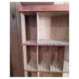 Tall Wood Shelf with Adjustable Dividers