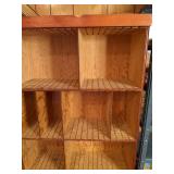 Tall Wood Shelf with Adjustable Dividers