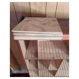 Tall Wood Shelf with Adjustable Dividers