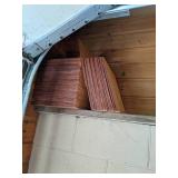 Tall Wood Shelf with Adjustable Dividers