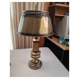 Beautiful Vintage Brass Lamp & Candle Set
