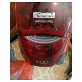 Progressive Canister Vacuum with True HEPA Filtration, Red Pepper