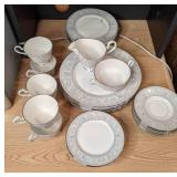 Vintage Franciscan Masterpiece China Renaissance Platinum Placement for 6