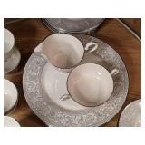 Vintage Franciscan Masterpiece China Renaissance Platinum Placement for 6