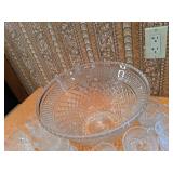 Gorgeous Crystal Punch Bowl Set w/ 24 Cups