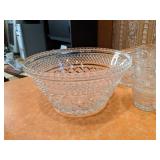Gorgeous Crystal Punch Bowl Set w/ 24 Cups