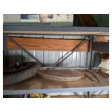 Large Garage Shelves and Assorted Contents