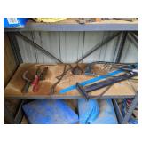 Large Garage Shelves and Assorted Contents