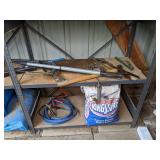 Large Garage Shelves and Assorted Contents