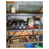Tall Metal 4-Shelf Garage Shelf and All Contents