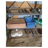 Tall Metal 4-Shelf Garage Shelf and All Contents