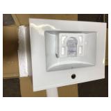 Timeless Home 24 in. W x 18.31 in. D x 19.69 in. H Single Bathroom Vanity in White with Porcelain good (good condition) see all pictures