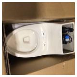 1-Piece 1.1 GPF/1.6 GPF High Efficiency Dual Flush Elongated All-in-One Toilet in Bone by Glacier Bay (see all pictures)