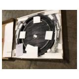 Franklin Rustic Umber with Pewter Metal 42 in. Round Pub Table by Powell Company (new) see all pictures