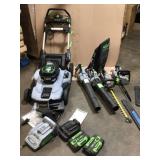PALLET OF EGO OUTDOOR/LAWN CARE ASSORTED TOOLS (working condition) see pictures