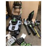 PALLET OF EGO OUTDOOR/LAWN CARE ASSORTED TOOLS (working condition) see pictures