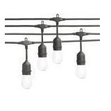 48 Ft - 24-Light Indoor/Outdoor Commercial String Light with S14 Single Filament LED Bulbs