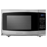 Insignia™ - 0.9 Cu. Ft. Compact Microwave - Stainless steel