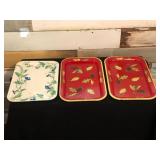 Oneida tray, plaques, metal trays, net gear router and light