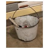 Bucket with miscellaneous items