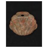 Cast iron shell and antique ring snaffle horse bit