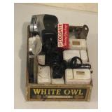 Razors, spice tins