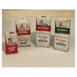 Razors, spice tins