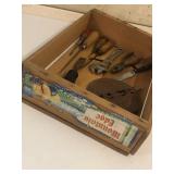 Vintage hand tools/craftsman/wood box