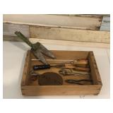 Vintage hand tools/craftsman/wood box