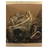 miscellaneous extension cords, glass fixtures