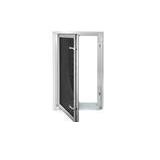 2 - Wellcraft 27"W x 45"H White Vinyl Basement Block Inswing Egress Window with Insulated Low-E Glass
