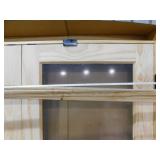 60 in. x 80 in. Both Active Unfinished Pine Wood Full Lite Clear Prehung Interior French Door by MMI Door