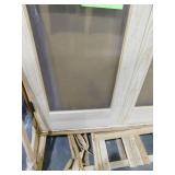 60 in. x 80 in. Both Active Unfinished Pine Wood Full Lite Clear Prehung Interior French Door by MMI Door