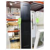 20 in. x 96 in. Monroe Black Painted Smooth Solid Core Molded Composite MDF Interior Door Slab by JELD-WEN