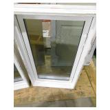 2 - Wellcraft 27"W x 45"H White Vinyl Basement Block Inswing Egress Window with Insulated Low-E Glass