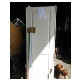 59 in. x 80 in. 108 Series Primed 2 Panel Square Top Design Primed MDF Bypass Sliding Door