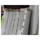 9 - 4 ft. x 6 ft. White Vinyl 1.5 in. Unassembled Picket Fence Panel by Azembla