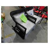 Pearson Dark Brown Wicker Outdoor Rocking Chair with Tan Cushions (2-Pack)