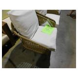 Coral Vista Brown Wicker Outdoor Patio Lounge Chair with CushionGuard Almond Tan Cushions (2-Pack)
