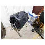 Tumbling Composter with Two Chambers for Efficient Batch Composting