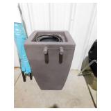 Madison 49 Gal. Rain Barrel in Brownstone by Algreen