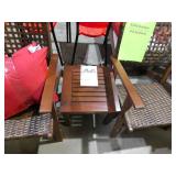 Brown 3-Piece Wood Patio Conversation Seating Set