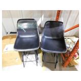 Edmund Black Faux Leather 39.3"H Counter Bar Stool (Set of 4)