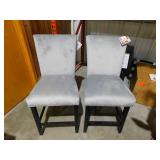 Southwind Black and Light Gray Counter Height Chairs (Set of 2)