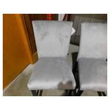 Southwind Black and Light Gray Counter Height Chairs (Set of 2)